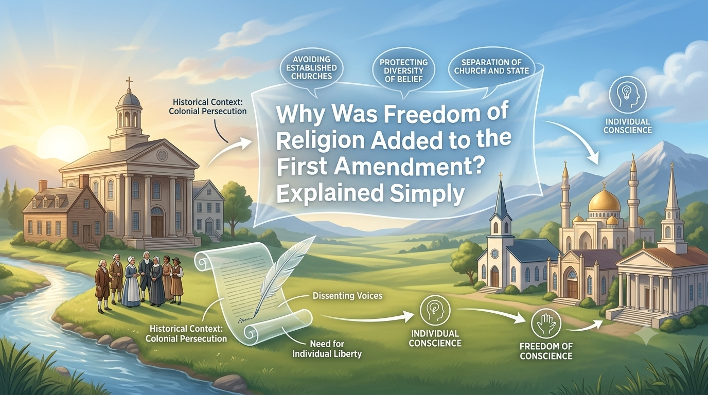 Why Was Freedom of Religion Added to the First Amendment? Explained Simply